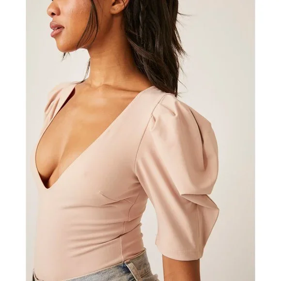 NWOT FREE PEOPLE Va Va Voop Bodysuit / Sweet Nothings - Picture 5 of 8